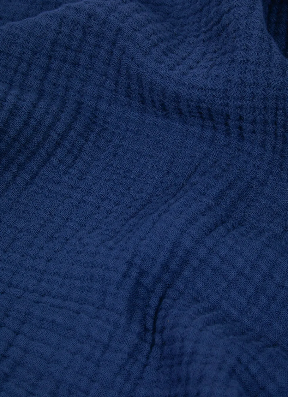 Discount Bouchara SERVIETTE DE TOILETTE EN GAZE DE COTON ODYSSÉE BLEU MARINE