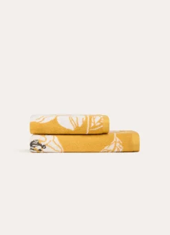 New Bouchara SERVIETTE DE TOILETTE SAIKO JAUNE/BLANC