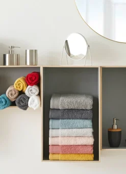 Discount Bouchara SERVIETTE DE TOILETTE UNIE EN COTON 500GR CANARD