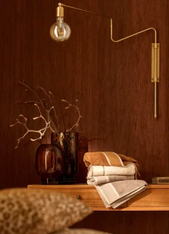 Sale Bouchara SERVIETTE DE TOILETTE UNIE À LARGE BORDURE ARTHUR CARAMEL