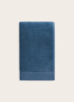 Online Bouchara SERVIETTE INVITÉ COTON MOELLEUX ZÉRO TORSION BLEU BALTIQUE