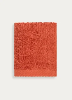 Sale Bouchara SERVIETTE INVITÉ EN COTON UNI BASIL TERRACOTTA
