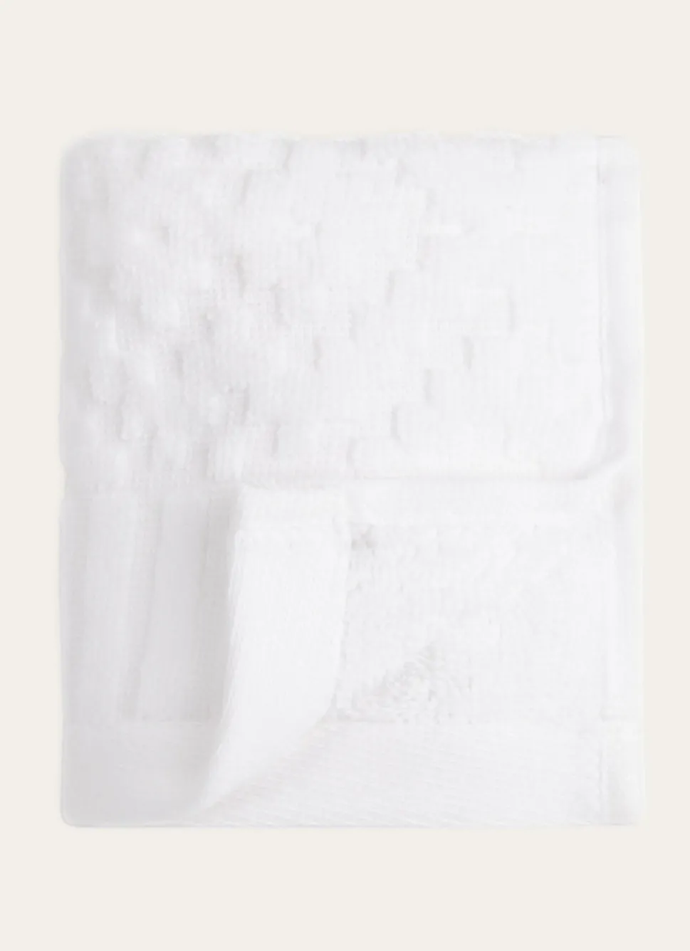 Best Bouchara SERVIETTE INVITÉ EN JACQUARD BLANC