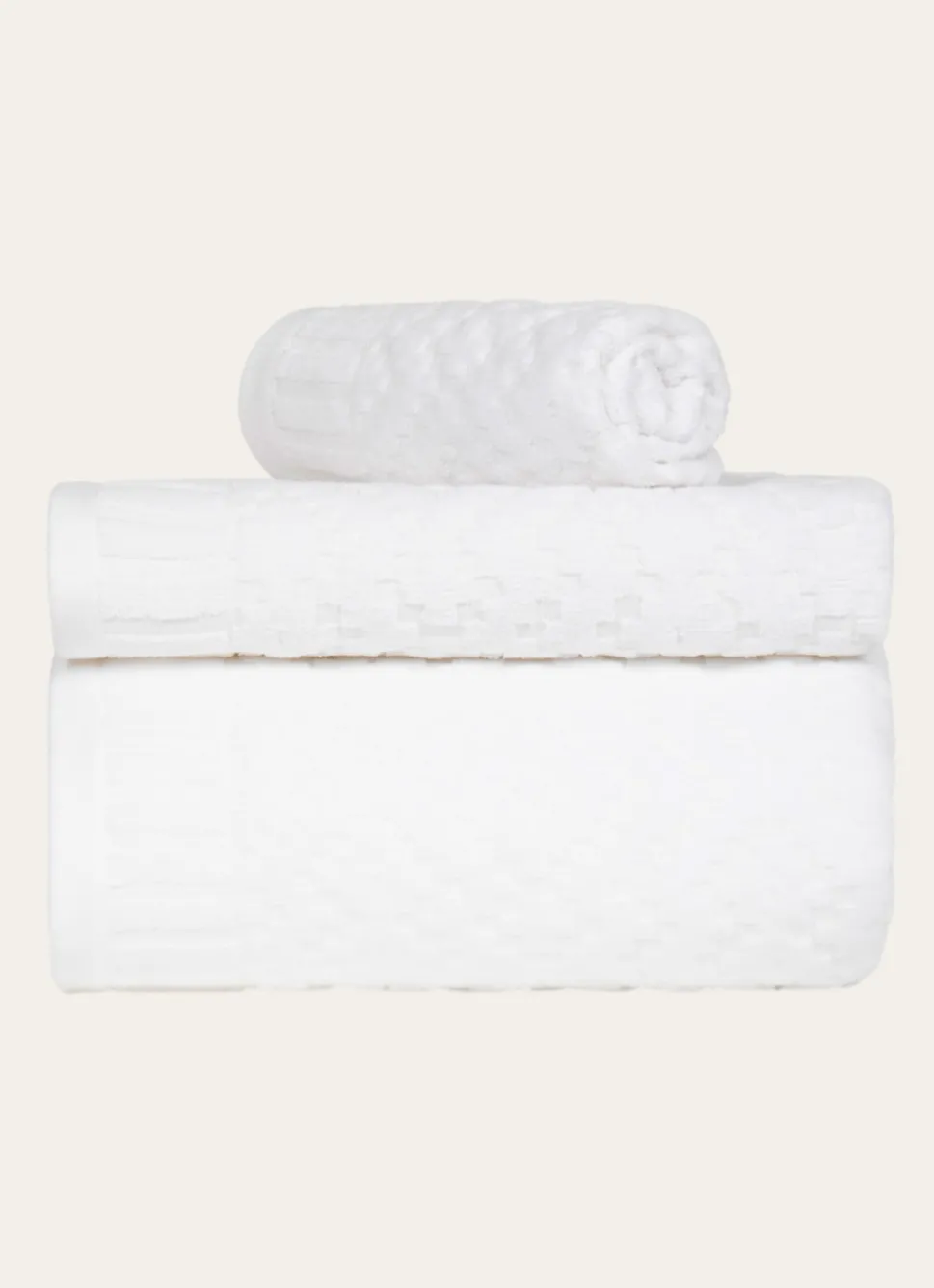 Best Bouchara SERVIETTE INVITÉ EN JACQUARD BLANC