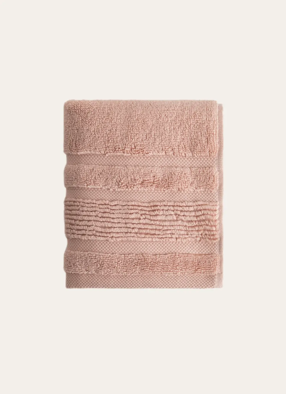 Discount Bouchara SERVIETTE INVITÉ MOELLEUSE LITEAU RAFFINÉ ROSE