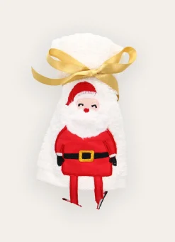 New Bouchara SERVIETTE INVITÉ PERSONNAGE DE NOËL BLANC
