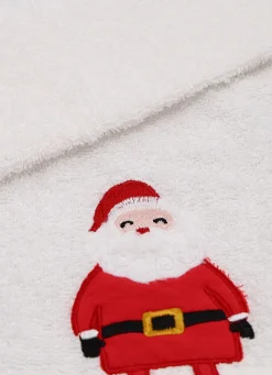 New Bouchara SERVIETTE INVITÉ PERSONNAGE DE NOËL BLANC