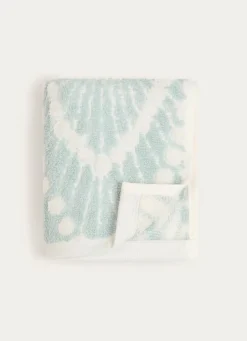 Best Bouchara SERVIETTE INVITÉ SERENA EN JACQUARD BLEU CLAIR