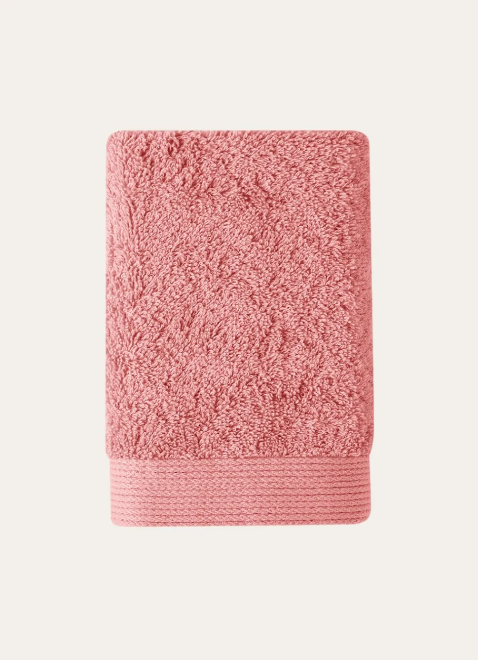 Sale Bouchara SERVIETTE INVITÉ UNIE EN COTON 500GR ROSE