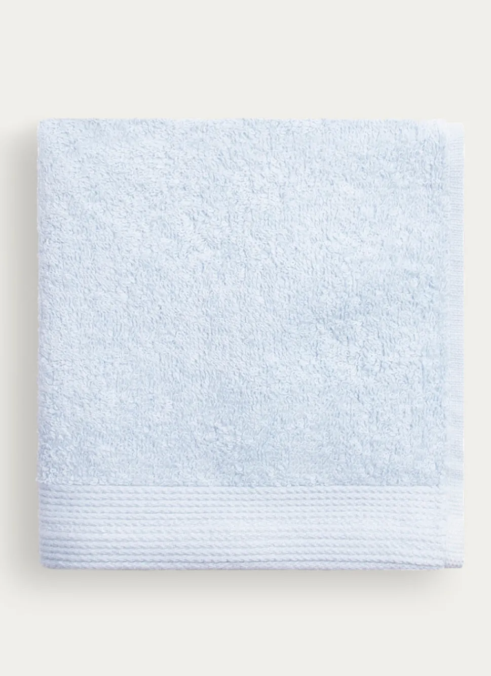 Clearance Bouchara SERVIETTE INVITÉ UNIE EN COTON 500GR CIEL
