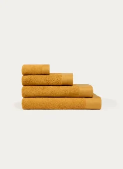Discount Bouchara SERVIETTE INVITÉ UNIE EN COTON 500GR OCRE