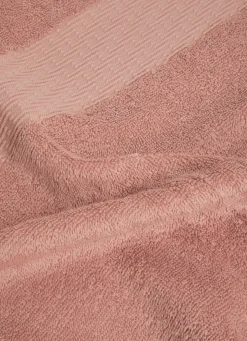 Discount Bouchara SERVIETTE TOILETTE COTON BIO JACQUARD GAUFRÉ 450 ROSE