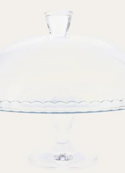 Bouchara SERVITEUR À GÂTEAUX TRANSPARENT