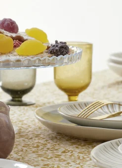 Bouchara SERVITEUR À GÂTEAUX TRANSPARENT