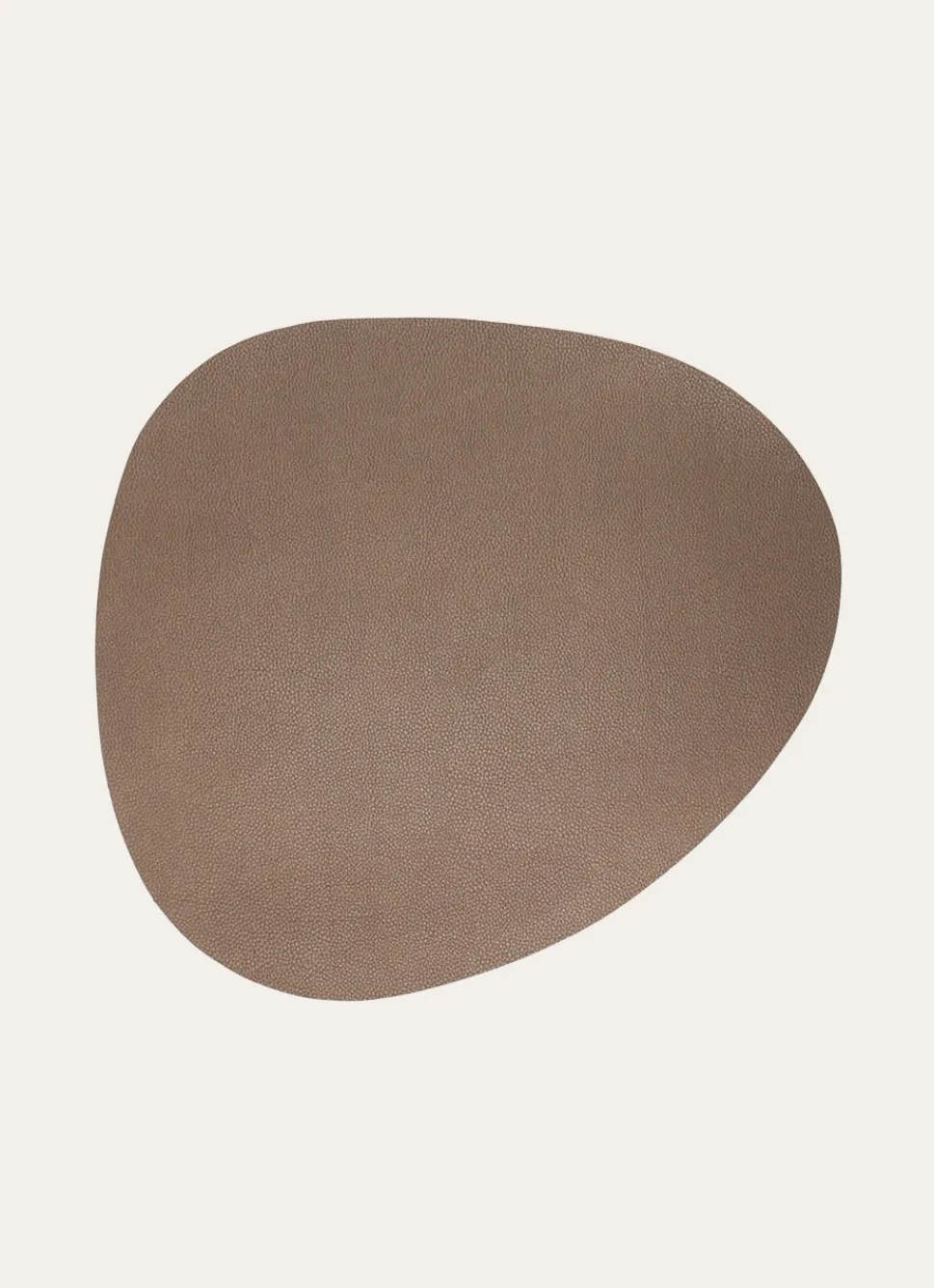 Discount Bouchara SET DE TABLE EFFET CUIR EN FORME DE GALET BRONZE