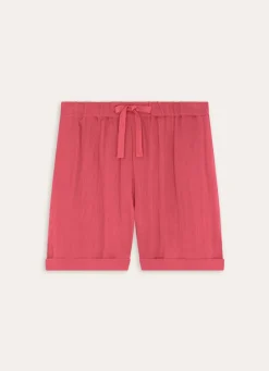Best Bouchara SHORT EN GAZE DE COTON FUSCHIA