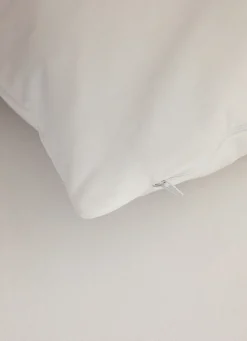 Online Bouchara SOUS-TAIE CARRÉE EN SERGÉ DE COTON BLANC