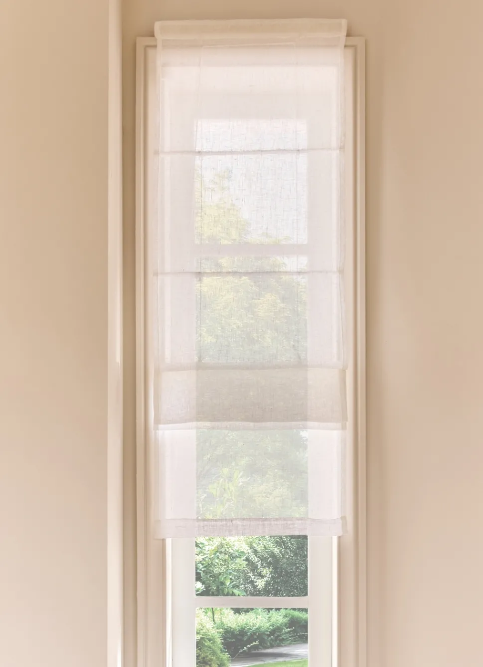 Discount Bouchara STORE BATEAU EN VOILE DE LIN LÉGER BLANC