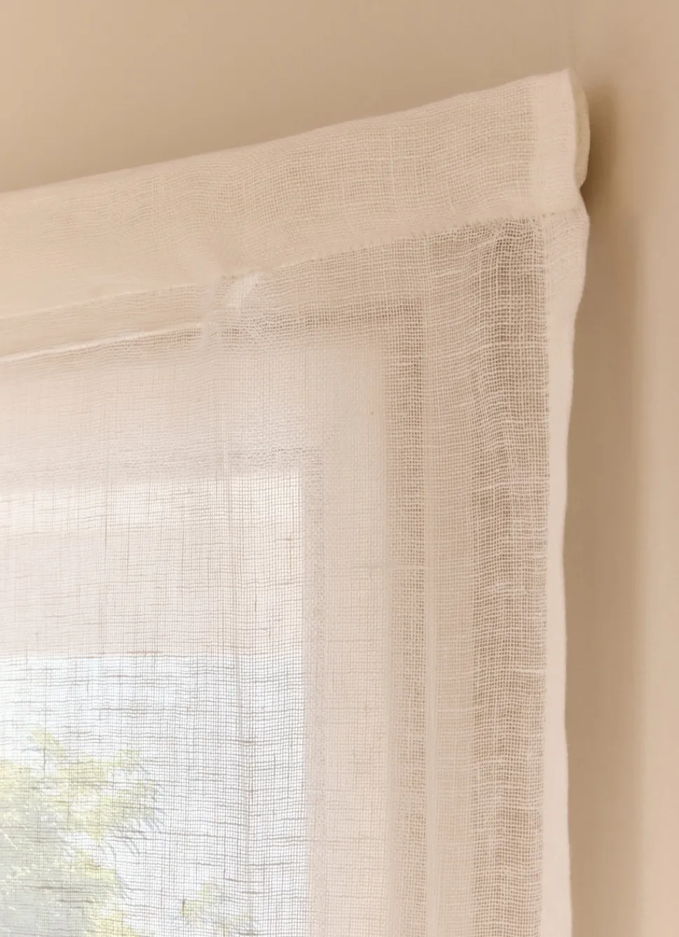 Discount Bouchara STORE BATEAU EN VOILE DE LIN LÉGER BLANC