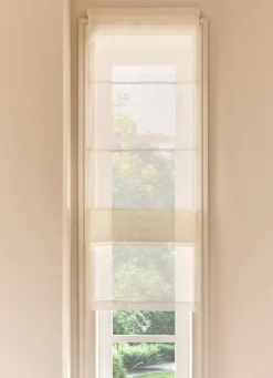 Discount Bouchara STORE BATEAU EN VOILE DE LIN LÉGER ECRU