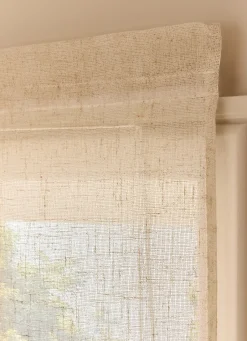 Sale Bouchara STORE BATEAU RELEVABLE EN ÉTAMINE EFFET FLAMMÉ BEIGE