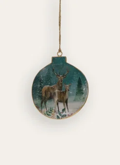 New Bouchara SUSPENSION MÉTAL AVEC DÉCOR CERF VERT