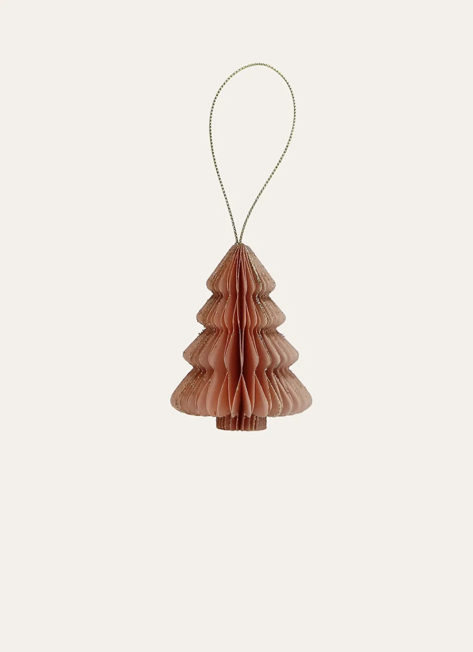 Discount Bouchara SUSPENSION SAPIN EN PAPIER VIEUX ROSE