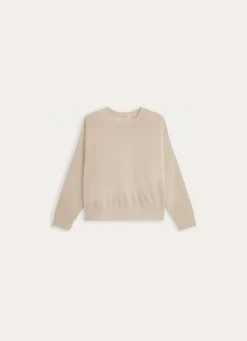 Discount Bouchara SWEATSHIRT EN VELOURS BEIGE