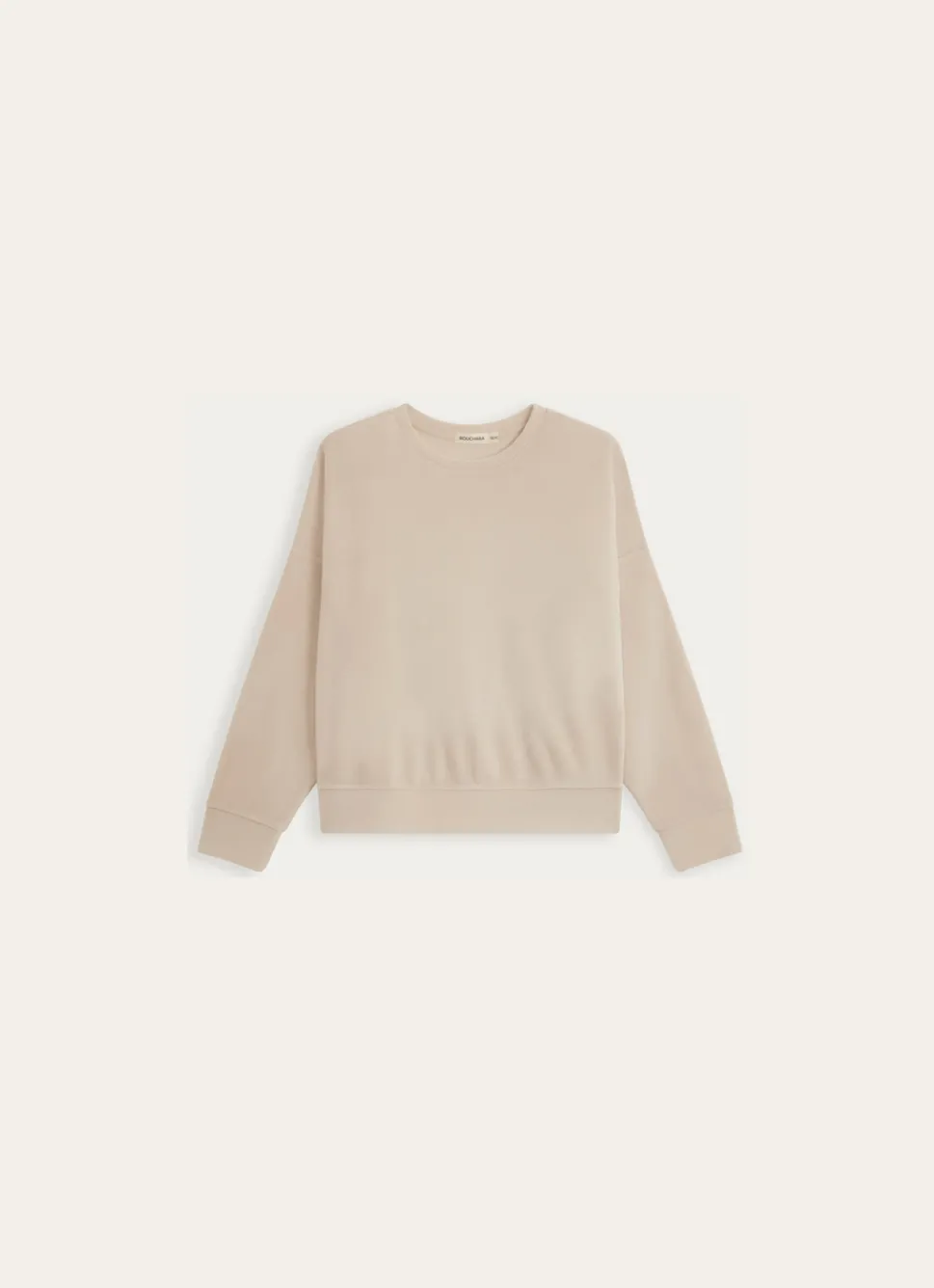 Discount Bouchara SWEATSHIRT EN VELOURS BEIGE