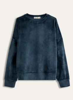 New Bouchara SWEATSHIRT EN VELOURS MARINE