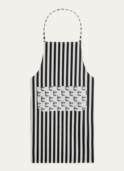 Best Bouchara TABLIER EN COTON DRAPEAU BRETON BLANC / NOIR