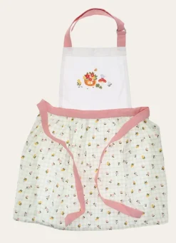 Hot Bouchara TABLIER EN FORME DE ROBE EN COTON ENDUIT EGLANTINE MULTICOLORE