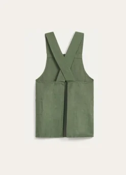 Outlet Bouchara TABLIER JAPONAIS UNI EN COTON ET LIN THYM