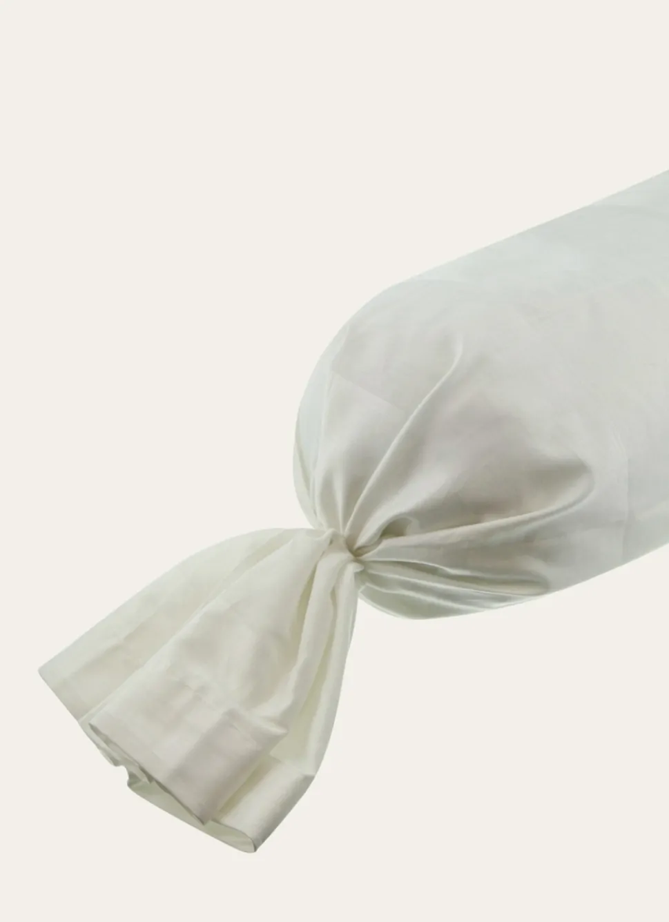 Best Bouchara TAIE DE TRAVERSIN EN SATIN DE COTON JACQUARD RAYÉ IVOIRE