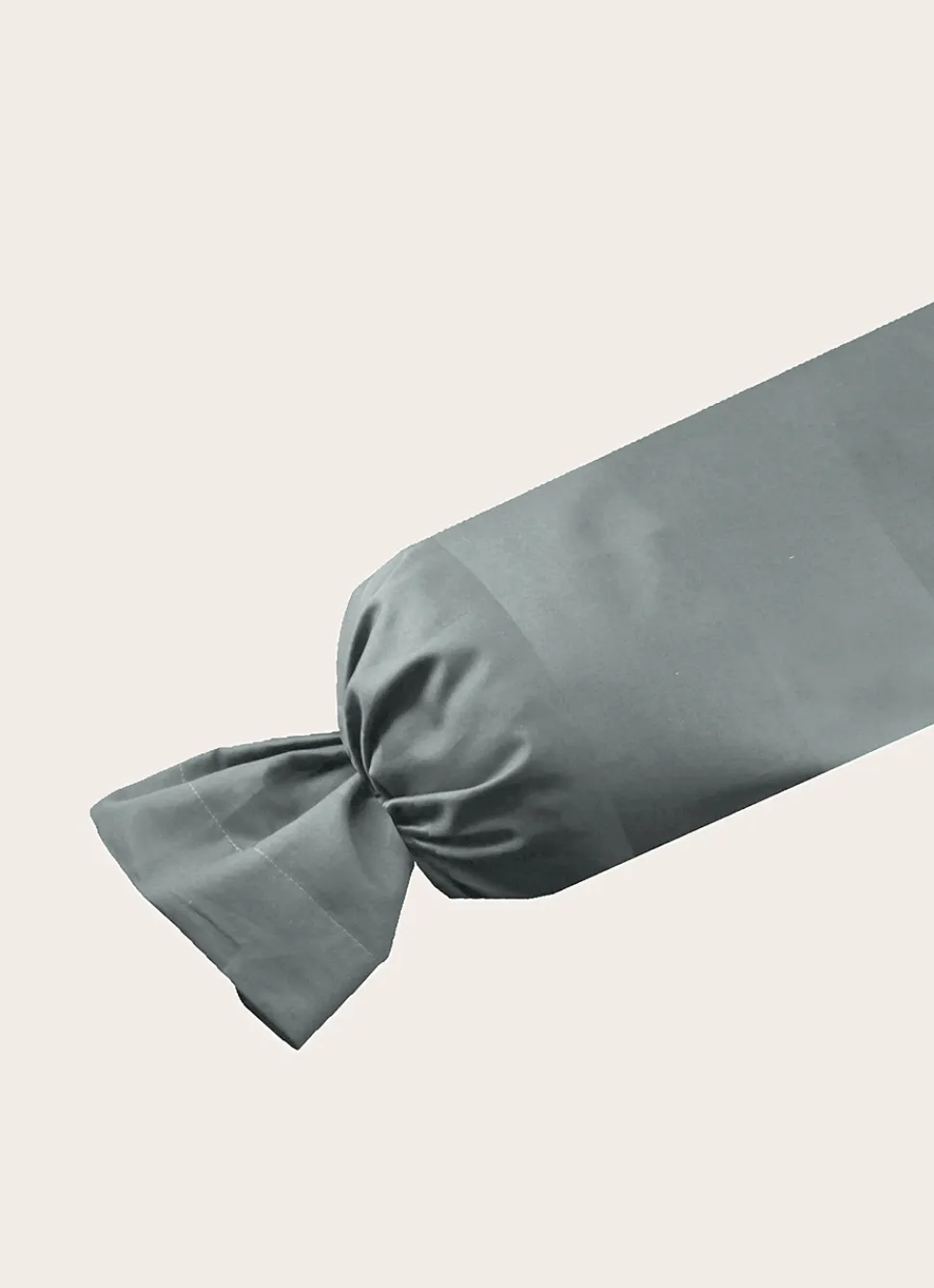 New Bouchara TAIE DE TRAVERSIN EN SATIN DE COTON JACQUARD RAYÉ GLACIER