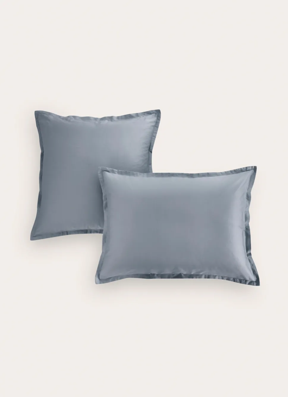 Online Bouchara TAIE D'OREILLER EN SATIN DE COTON UNI ARDOISE