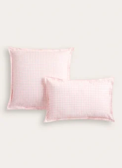 Clearance Bouchara TAIE D'OREILLER ENFANT MOTIF VICHY GINGHAM ROSE