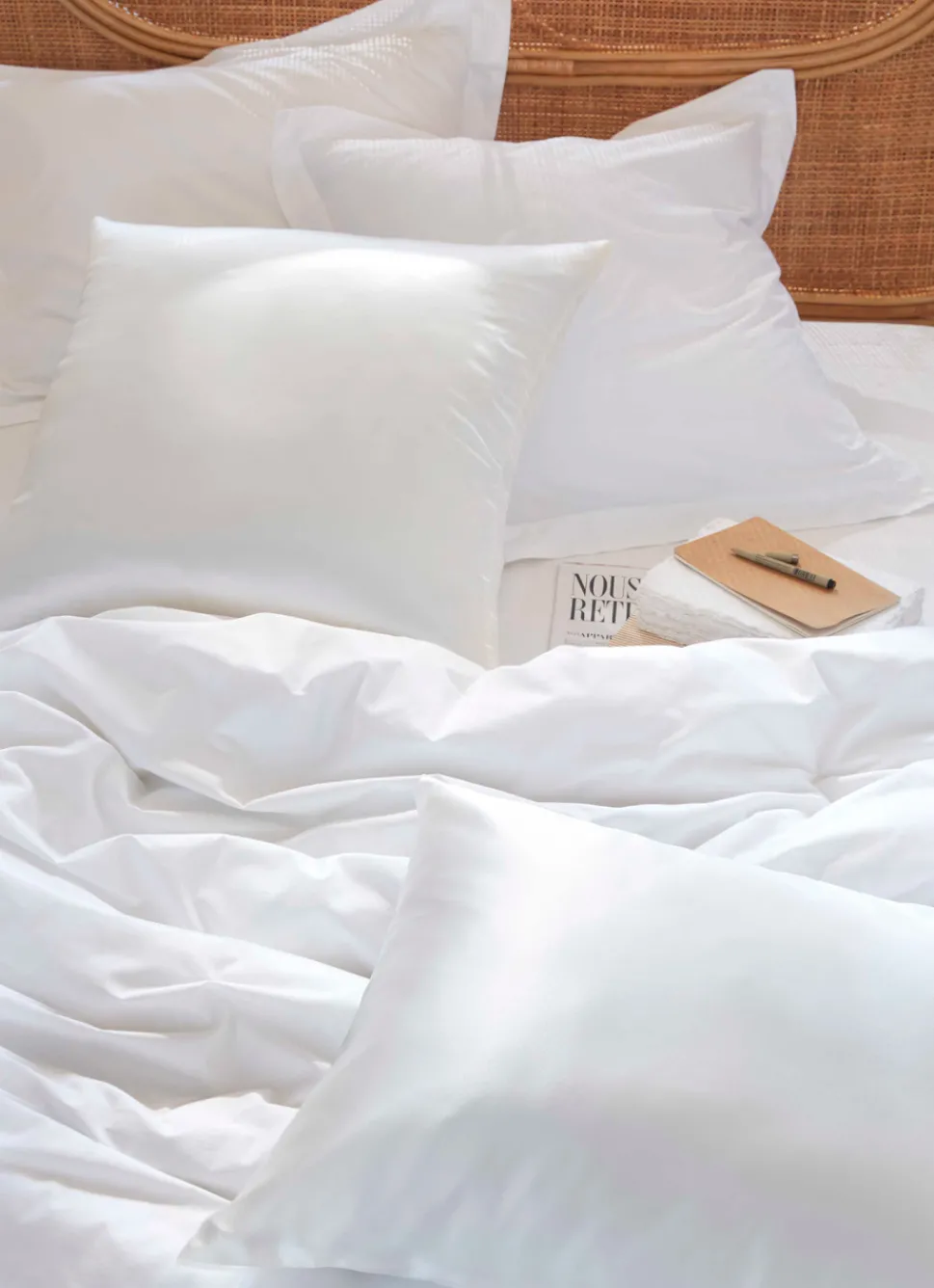 Hot Bouchara TAIE D'OREILLER PURE SOIE DE MÛRIER IVOIRE