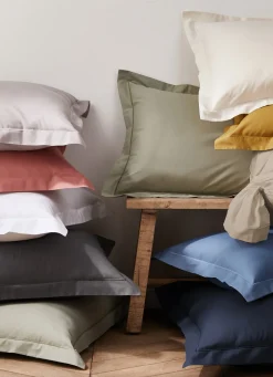 Outlet Bouchara TAIE D'OREILLER UNIE EN COTON ECRU