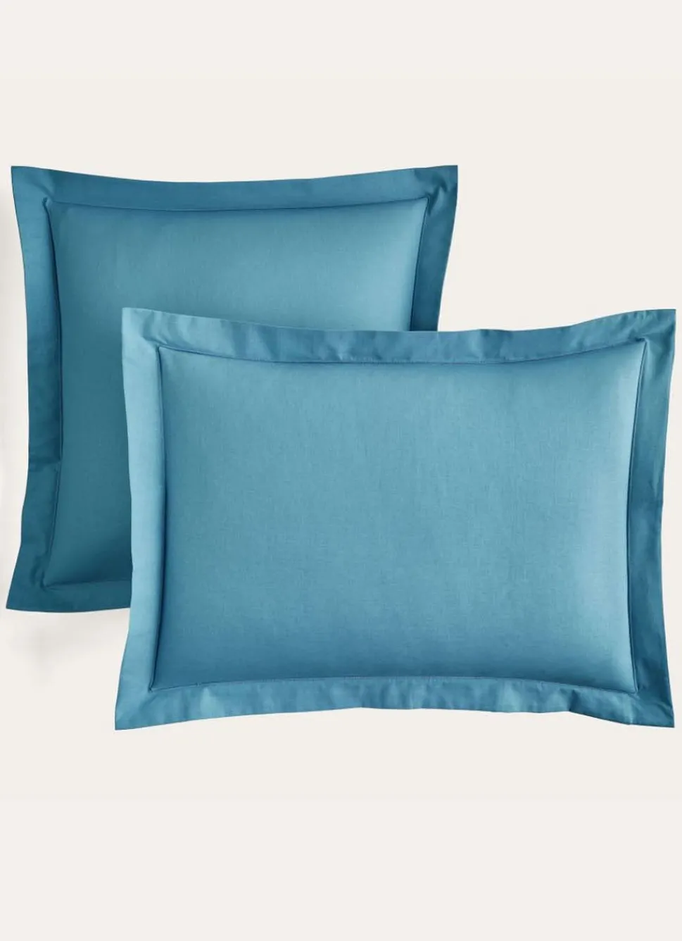 New Bouchara TAIE D'OREILLER UNIE EN COTON BLEU PAON