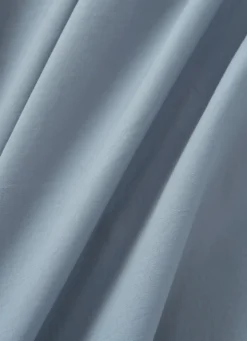 Sale Bouchara TAIE D'OREILLER UNIE EN COTON LAVÉ BIO BLEU