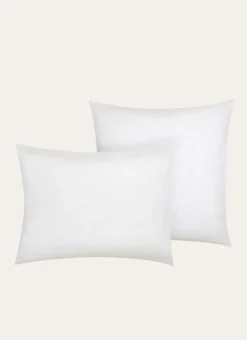 Best Bouchara TAIE D'OREILLER UNIE EN LIN LAVÉ 165GR BLANC