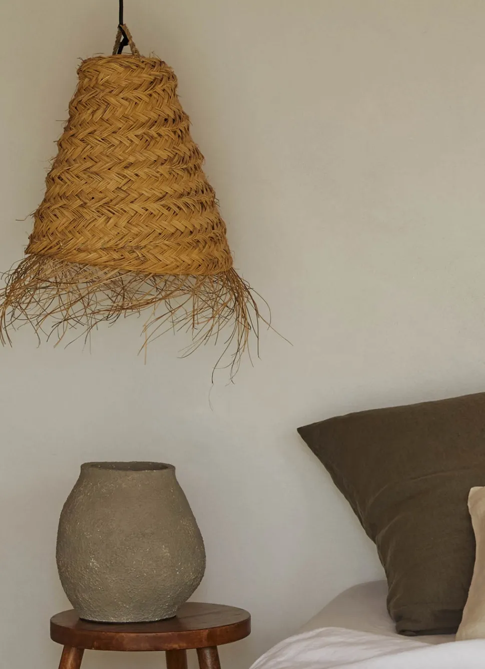 Hot Bouchara TAIE D'OREILLER UNIE EN LIN LAVÉ 165GR ARGILE