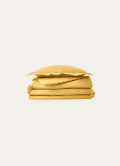 Clearance Bouchara TAIE D'OREILLER UNIE EN PERCALE DE COTON MOUTARDE