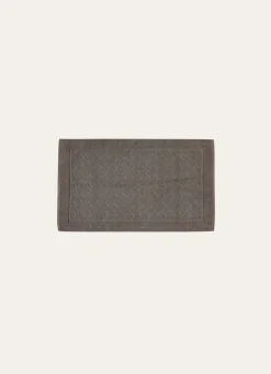 Discount Bouchara TAPIS DE BAIN À MOTIF EN COTON GRIS