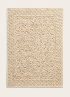 Hot Bouchara TAPIS DE BAIN JACQUARD UNI ANTIDÉRAPANT BEIGE