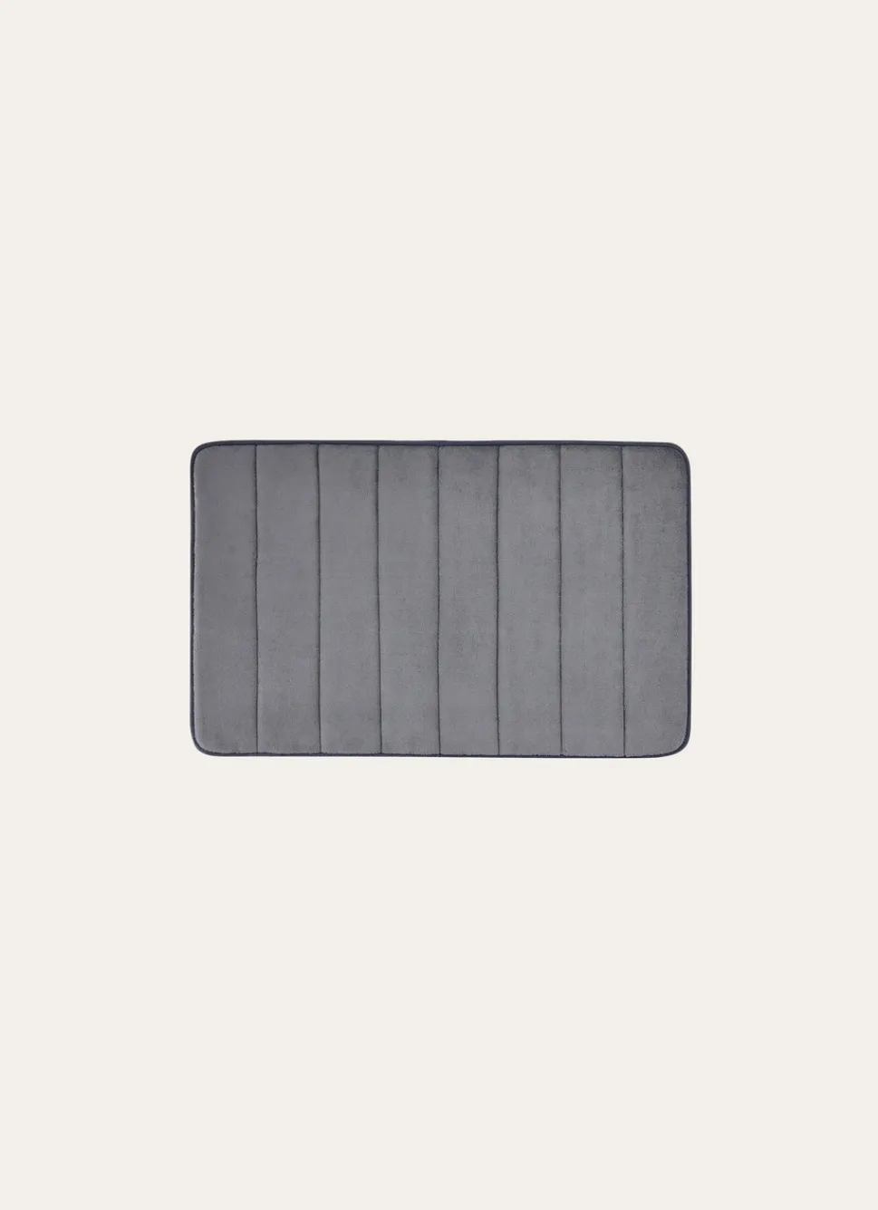 Outlet Bouchara TAPIS DE BAIN UNI À MÉMOIRE DE FORME GRIS ANTHRACITE