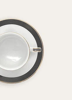 Clearance Bouchara TASSE EN PORCELAINE AVEC LISERET EN OR SONGE Noir