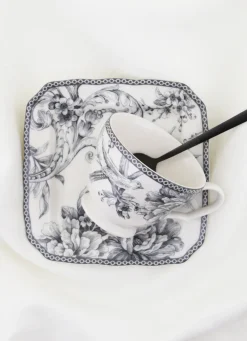 Clearance Bouchara TASSE ET SOUCOUPE EN GRÈS ADELAÏDE GRIS