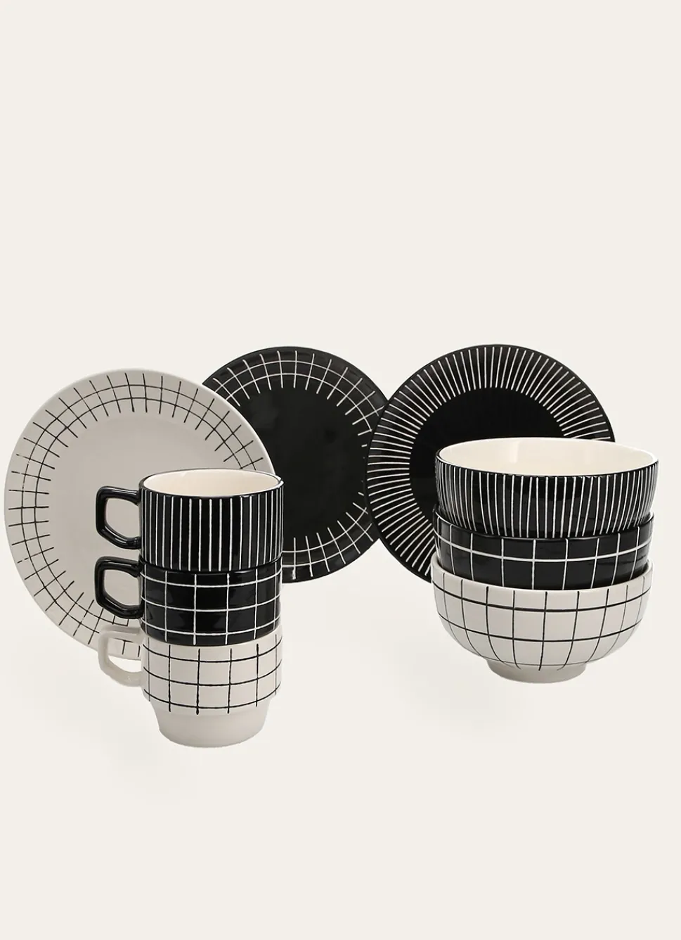Online Bouchara TASSE GEOM NOIR